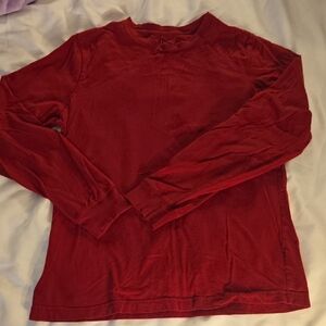 George Men's Crimson Long Sleeve Tee